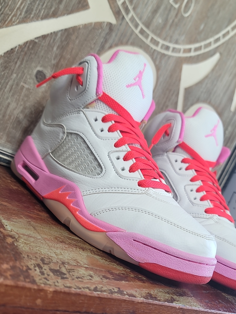 🔥🔥 Nike Air Jordan 5 Retro "Pinksicle" Wmns 8.5. Really Good Condition - Picture 5 of 16
